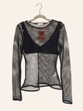 Blusa de Tela Manga Longa Geovana