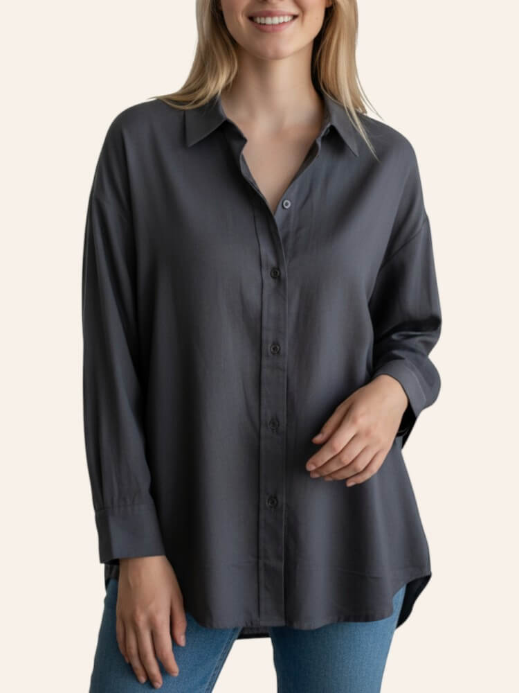 Camisa Karina Oversized Viscolinho