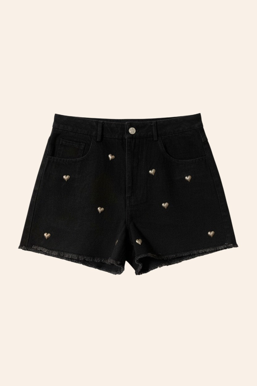 Short Jeans Corações